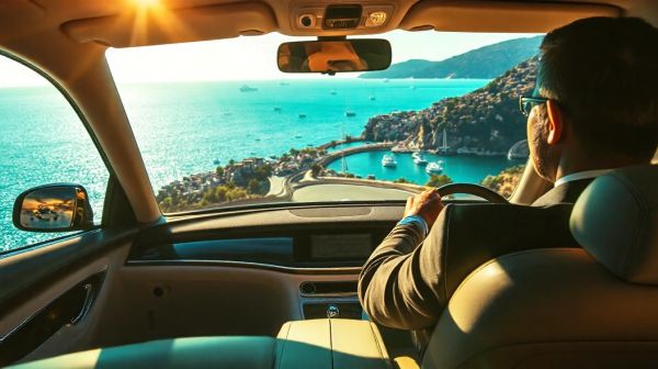 Exploration de la côte d'azur avec un chauffeur privé haut de gamme